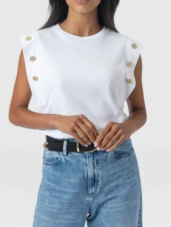 Saint and Sofia Rowan Tee - White