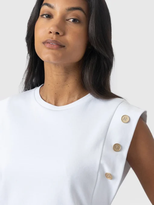 Saint and Sofia Rowan Tee - White