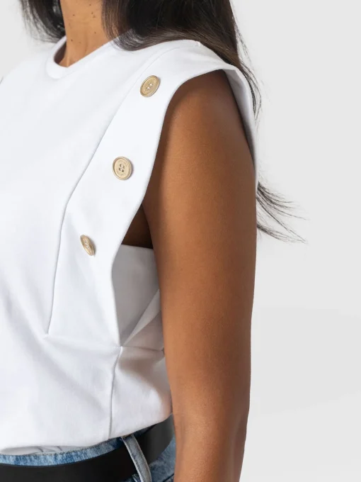 Saint and Sofia Rowan Tee - White