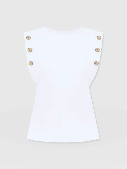 Saint and Sofia Rowan Tee - White