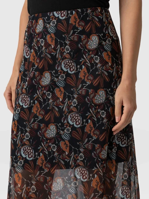 Saint and Sofia Runway Mesh Skirt - 70's Paisley