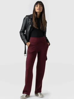 Saint and Sofia Runway Pant - Burgundy