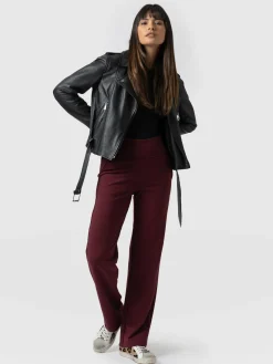 Saint and Sofia Runway Pant - Burgundy