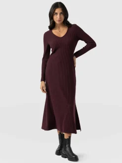 Saint and Sofia Sienna Dress - Burgundy