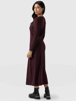 Saint and Sofia Sienna Dress - Burgundy