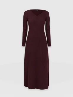 Saint and Sofia Sienna Dress - Burgundy