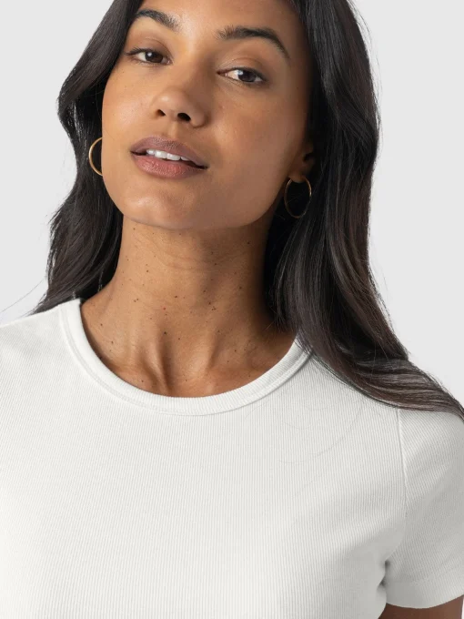 Saint and Sofia Sophia Contrast Dress - White Broderie