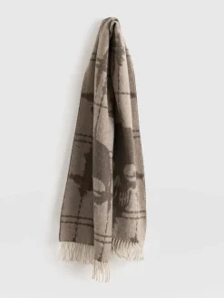 Saint and Sofia Sutton Skull Scarf - Beige
