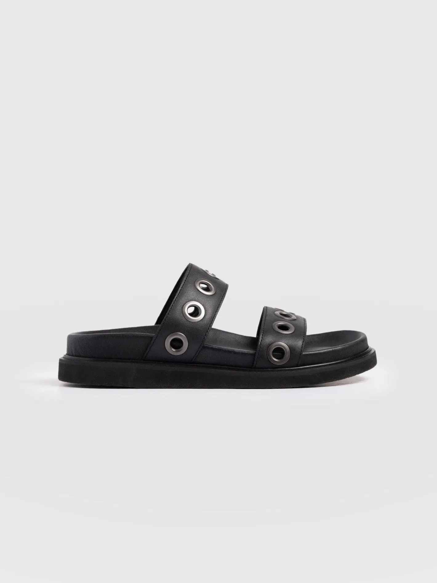 Sofia Slides Nat/Blk